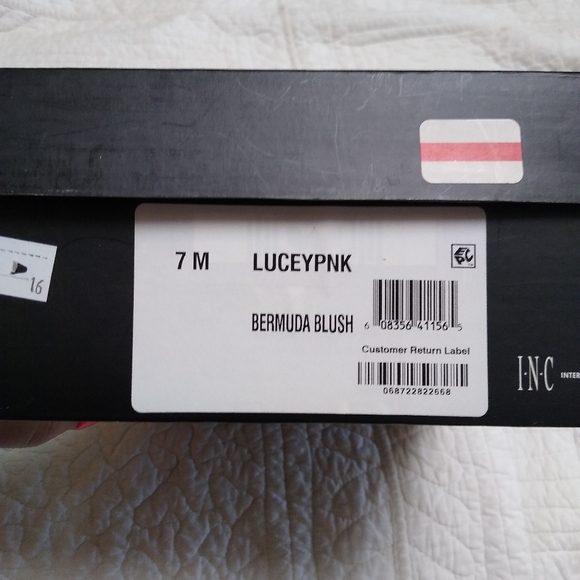 INC International Concepts Lucey Leather Pink Platform Heel - Picture 11 of 11